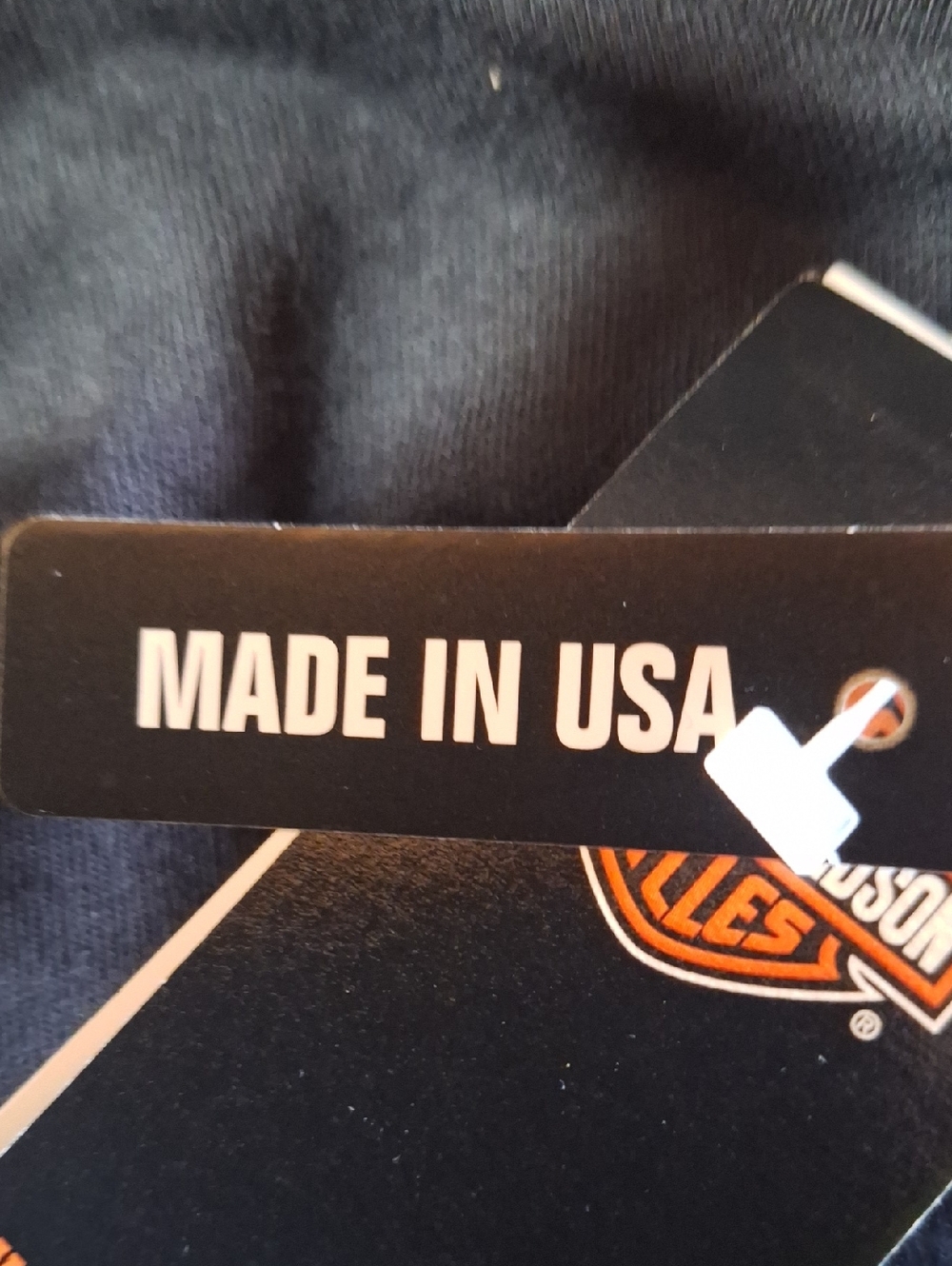 NWT Harley-Davidson Black Short Sleeve Tee with American Flag Skull Graphic - Picture 5 of 5